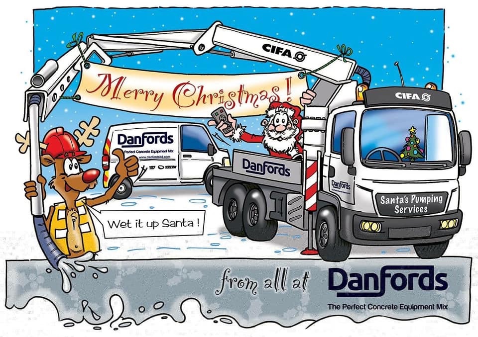 DanfordsLtd's tweet photo. A very Happy Christmas to all our customers and a very prosperous new year from all at Danfords. #Danfords #Cifa #concrete https://t.co/Hyqk64XRwz