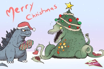 GodzillaMovies's tweet photo. Merry Christmas from everyone at https://t.co/UrLUi03TRc!

#Godzilla #MerryChristmas https://t.co/JXilFeJpJY