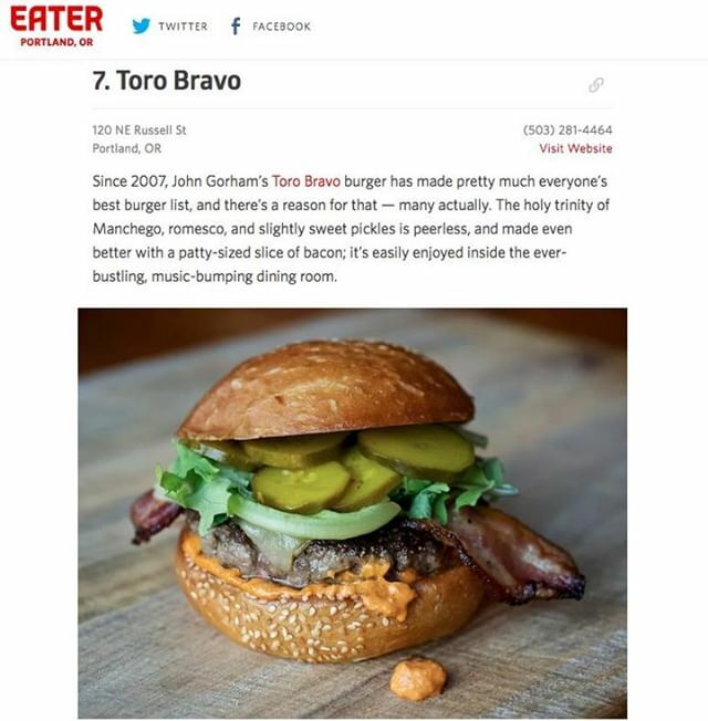 ToroBravoPDX's tweet photo. Thank you so much for featuring our burger, @eaterpdx ! 🍔🍔🍔
https://t.co/oWhiehkSGZ
.
.
.
#eater #pdxeats #pdx #pdxnow #f52grams #eeeeeats #buzzfeast #eaterpdx #forkyeah #portland #foodandwine #pdxeats #burger #foodstagram #eaterpdx #nytimesfood #bo… https://t.co/xq1GEs6tFE https://t.co/5TRR4DiQ5f