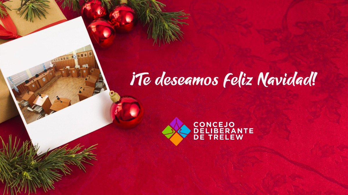 El Concejo Deliberante de Trelew les desea una feliz Navidad a tod@s, deseando que pasen una hermosa noche en familia y en respeto de las normas municipales. Felicidades!! 🎊🙋