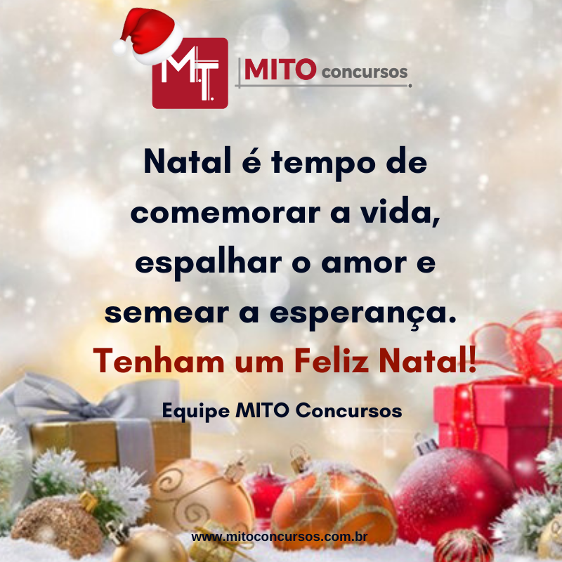 Feliz Natal! 🤝

#carreirasjuridicasmito #mitoconcursos #vempramito #carreirasfederaismito #blogdamito #concurseiros #concurseiras #concursospublicos #vemcomagente #carreirasjuridicas