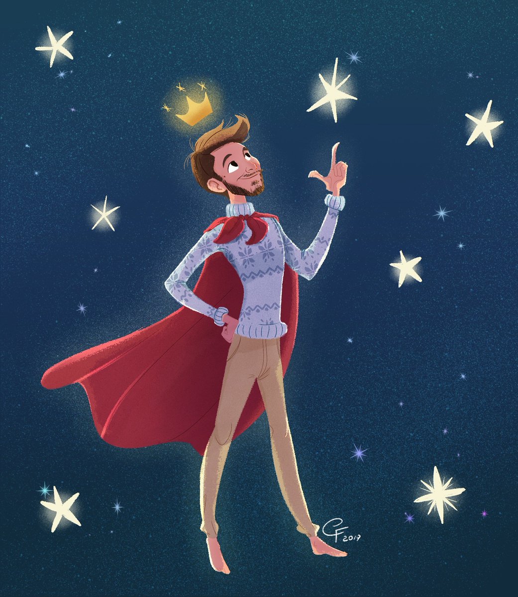 Fraopic's tweet photo. This is my gift ✨
 
#lights #christmaslights #stars #princeoflight #lukesure #christmastime #natale2019 #✨ #stelledinatale #drawing #visdvev #procreate #buonnatale🎄 https://t.co/YJ4HJMFu8O
