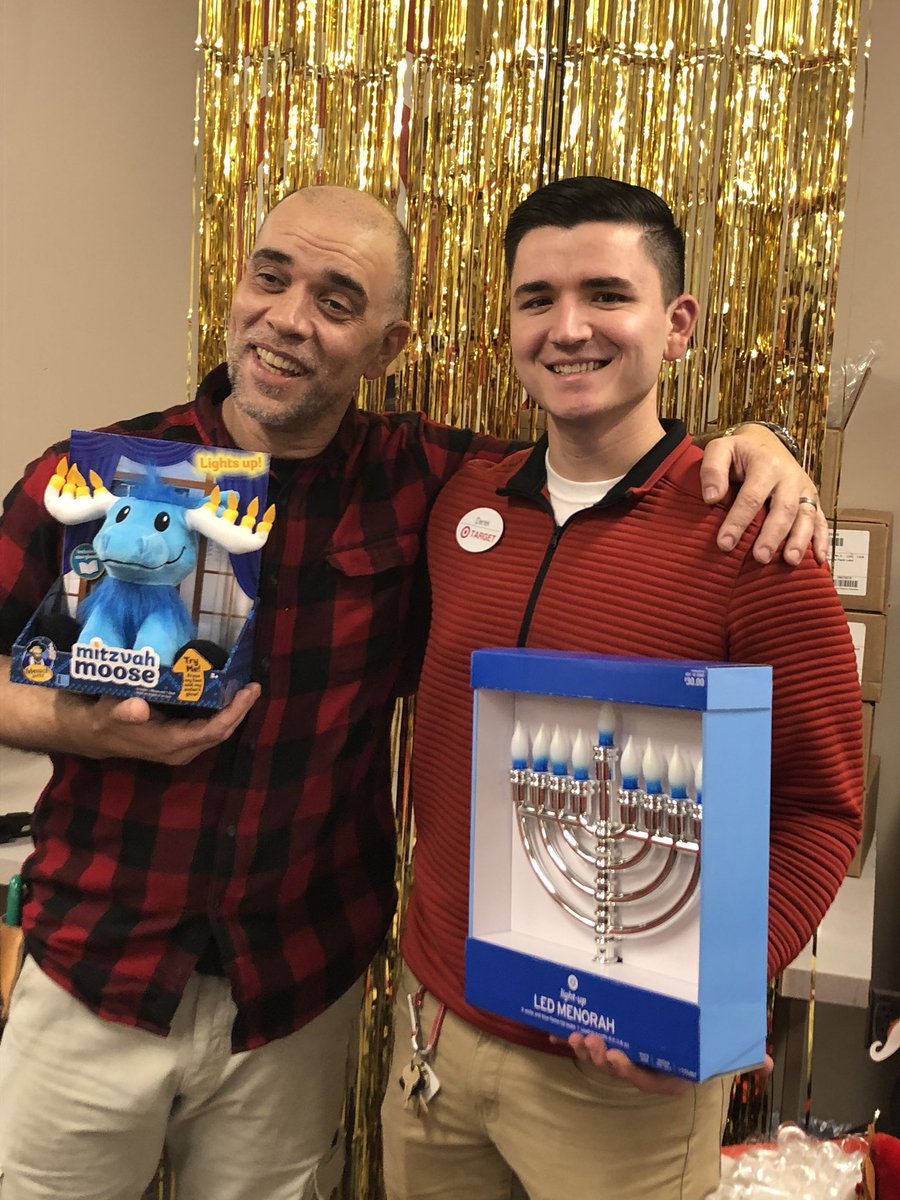 Seasons Greetings from Dunder Mifflin &amp; Target Branson! #t2098 #santaselfiestation #twinning #MerryChristmas #HappyHannakuh #worksomewhereyoulove