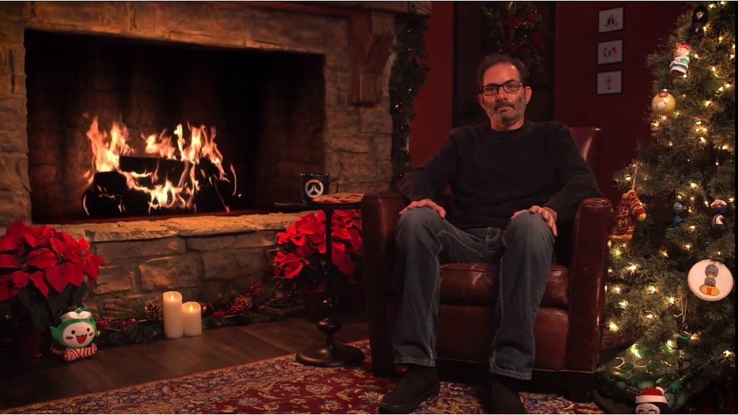 手を洗うayaka على تويتر オーバーウォッチ クリスマス恒例 ゲームディレクターのジェフが暖炉の前で寛いでるだけ の配信がスタートです T Co Ybd29vndfz