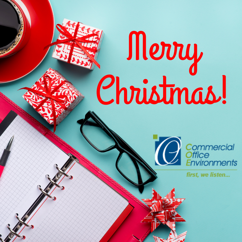 COEINDY's tweet photo. Pine needles, tinsel, stockings, wreaths and more enhance any office design this holiday season!

Merry Christmas from all of us at Commercial Office Environments!
https://t.co/KeoxcIcJ1s https://t.co/ipvOLdgJJX