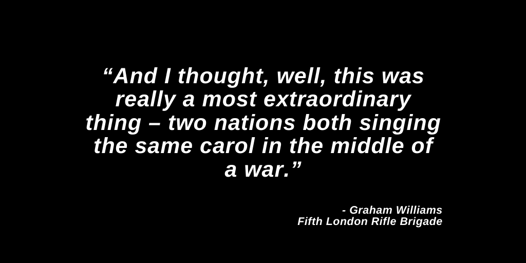 War_Remains's tweet photo. Though some of its details are debated, the Christmas Truce of 1914 is one of the most inspiring stories of WWI. Even in the worst inferno war had yet produced, the humanity of those involved rose to the surface. 

Wishing a peaceful holiday to all of humanity. #ChristmasEve2019 https://t.co/uXogyqzFvA