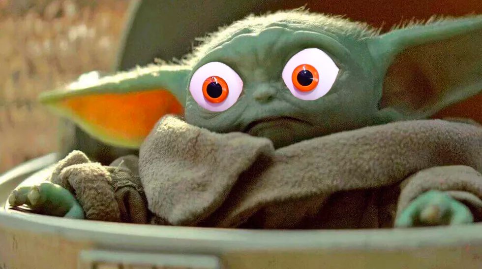 XgogoofX's tweet photo. The mash up no one asked for, but you’re gonna get anyway.  #BabyYoda #gritty #babyyodamemes @GrittyNHL https://t.co/yiFGYV9T29