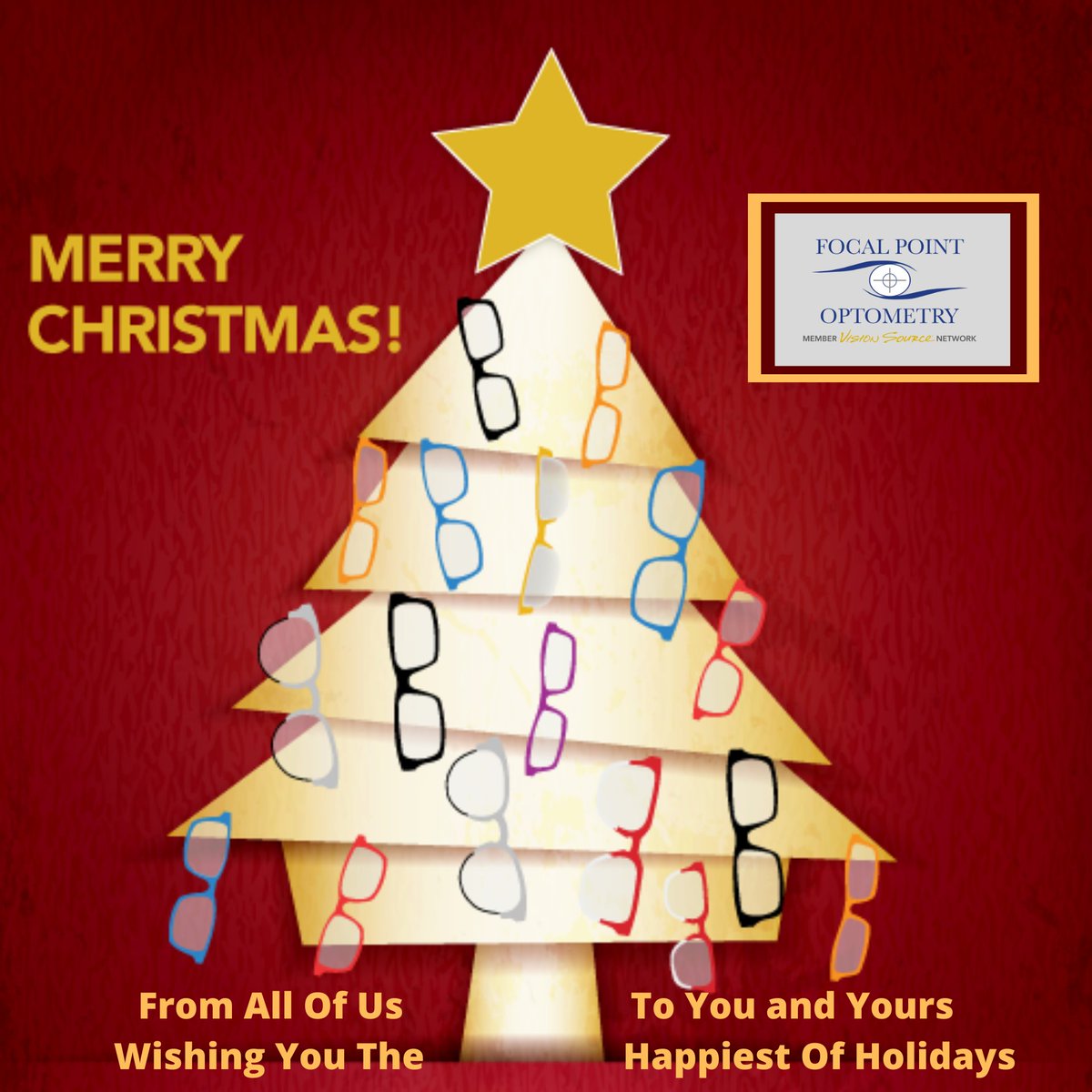focalpointeyes's tweet photo. #MerryChristmas from all of us at #FocalPointOptometry We wish you and yours the best of seasons.  #Optometry #Holidays #eyecare #eyewear #eyeexam #optical #AmerigeHeights #Fullerton https://t.co/I8Eh4Wjwca