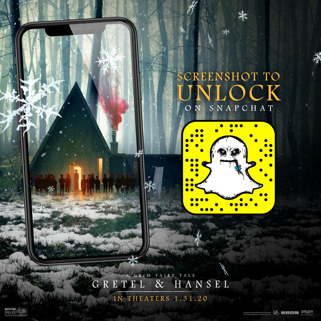 Come inside, dear. Visit Holda’s house this holiday season with the official Gretel &amp; Hansel Snapchat World Lens. Try it here: bit.ly/GretelWorldLens #HappyHolidays #GretelAndHansel