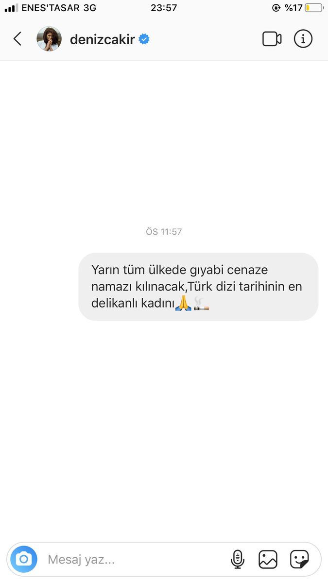 Deniz abla başımız sağolsun,Meryem çakırbeyli vefat etmiş.
#meryemcakırbeyli