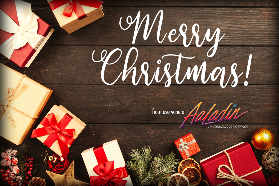 AaLadinClean's tweet photo. Merry Christmas from our family to yours! We hope your holidays are merry &amp; bright! https://t.co/pTjPCBaCL7