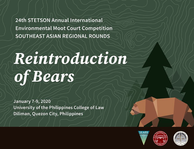 swamp_prof's tweet photo. Looking forward to attending the Southeast Asian Rounds of @stetsonlaw International Environmental Moot hosted by the University of the Philippines and speaking at the 1st Southeast Asian Biodiversity and Climate Change Policy Forum #UPLaw https://t.co/lhciwwynIJ