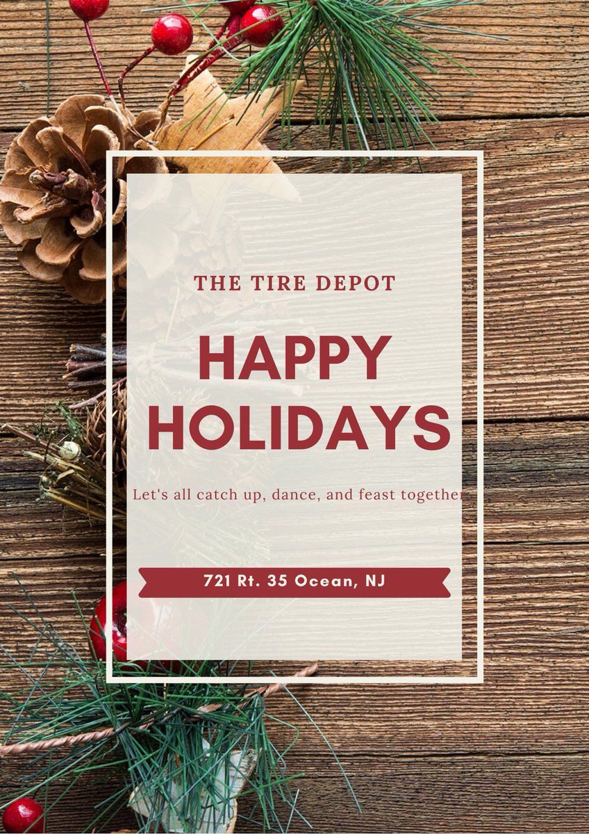TireDepotCenter's tweet photo. We wish you a happy and safe holiday!
-
#thetiredepot #HappyHolidays #ChristmasEve #MerryChristmas https://t.co/4agD1gP58G