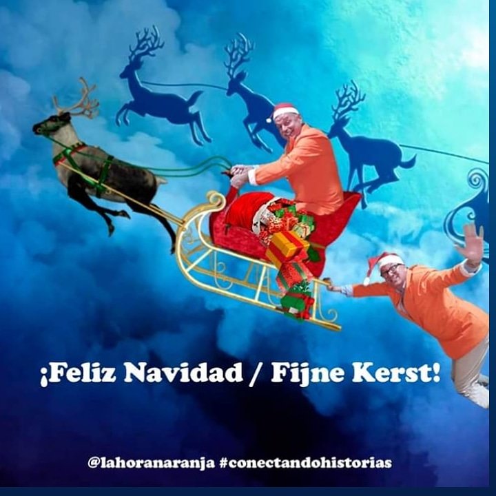 lahoranaranja's tweet photo. Felices Fiestas!!! Fijne Kerst!!! #lahoranaranja vuelve el miercoles 8 de enero. #radio #radioonline #conectandohistorias @RadioArinfo #Navidad #Kerst https://t.co/NpOm1gWKyN