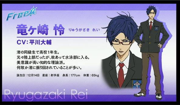 ট ইট র 美遊 Muzor 翡翠 イリヤ The Character Of The Day Rei Ryugazaki From Free Iwatobi Swim Club Media Type Anime Voiced By Daisuke Hirakawa