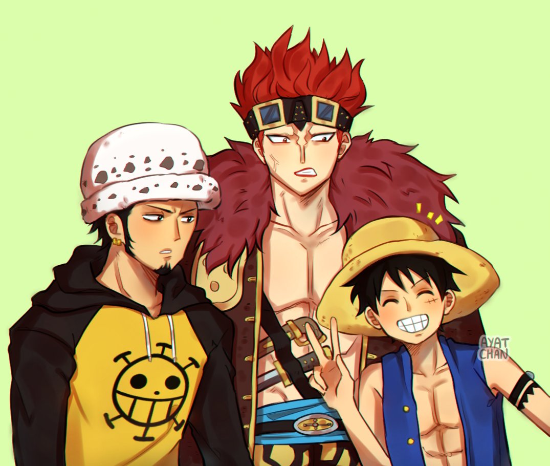 Ayat 3 Captains 3 Calamities Onepiece Monkeydluffy Trafalgarlaw Trafalgardwaterlaw Eustasscaptainkidd Eustasscaptainkid モンキーdルフィ ワンピース トラファルガーdワーテルロー ユースタスキッド T Co Eez30higqr