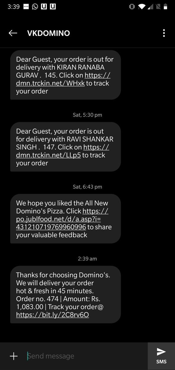 sarth95's tweet photo. @dominos_india so you guys promised to deliver but nobody showed up atleast refund my money https://t.co/yi0aQHJKKV