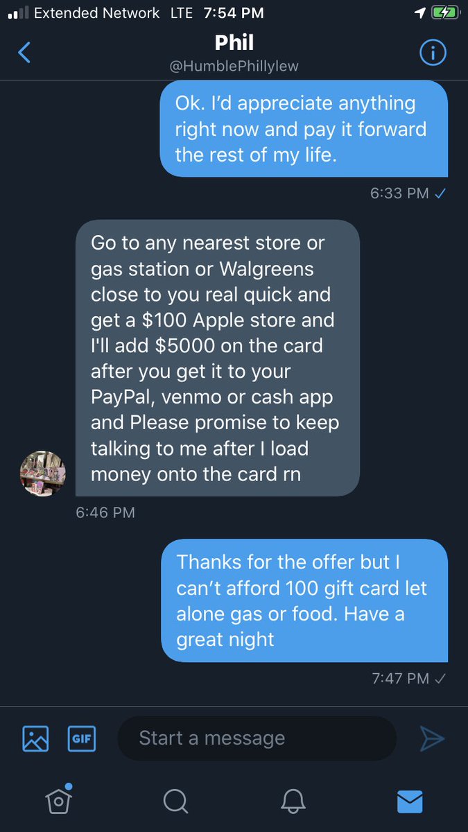 MMrDenz's tweet photo. #GiftCard #Scammer @HumblePhillylew ⚠️ 

Please do NOT fall for these! 

#AppleStore #eBayScam #PayPalScam #CashAppChristmas #CashAppScam #TwitterScam #TwitterPhilanthropy https://t.co/7DPCCtgG3c
