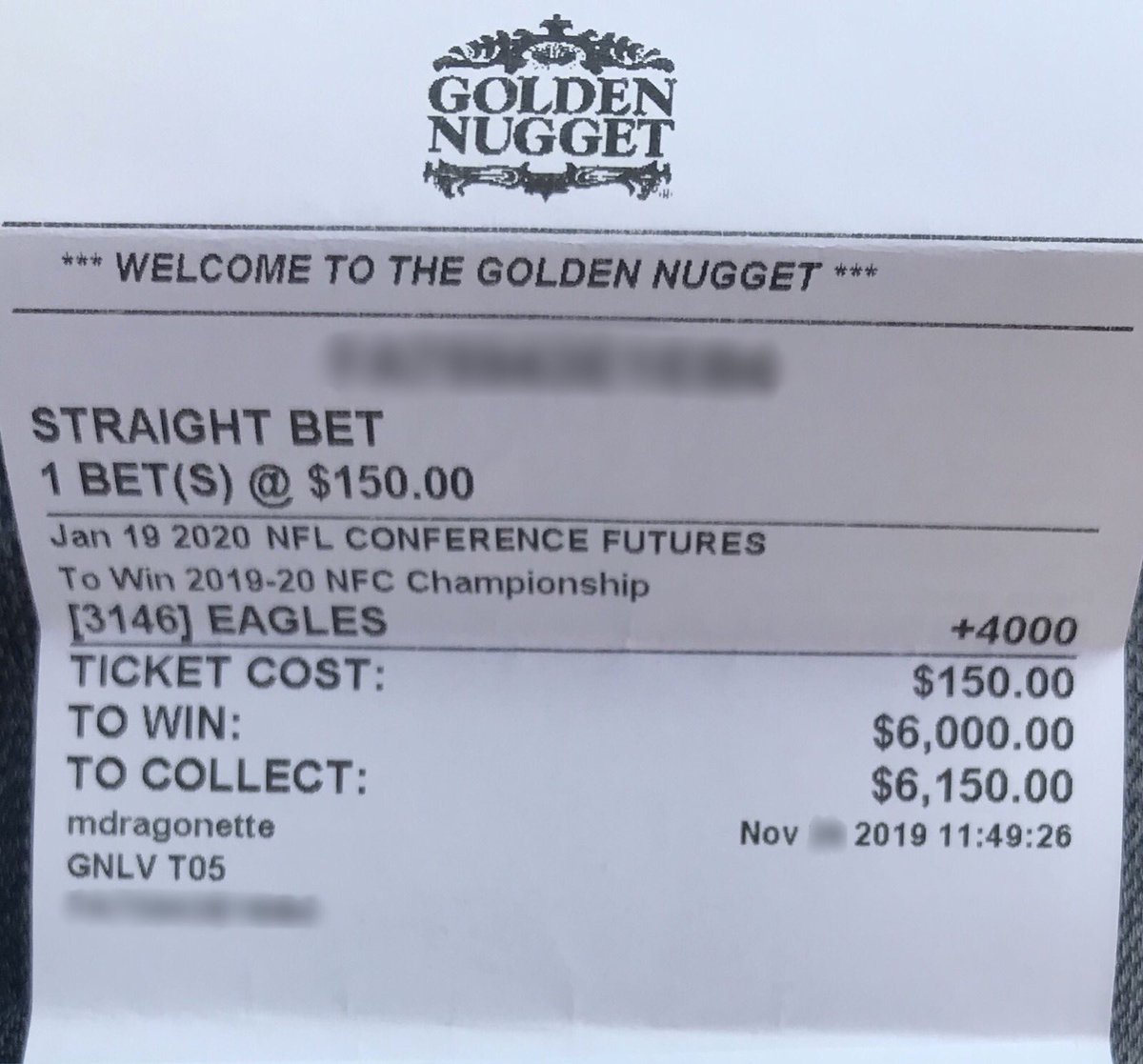 PropSwap's tweet photo. #FlyEaglesFly a customer from Philly just purchased this $6K Eagles to Win the NFC Championship ticket for $230. Odds of 25/1! The best odds right now at PA sportsbook is 14/1. #OnlyOnPropSwap https://t.co/g5he4GC9DH