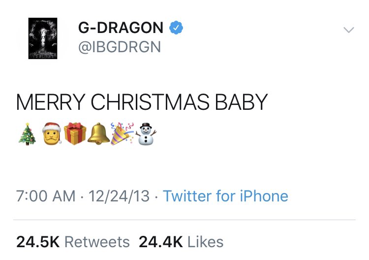 gdyb_twt's tweet photo. merry christmas baby!! https://t.co/dnJtVxFFda