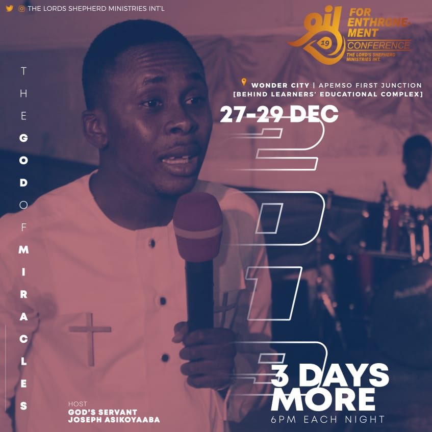 SHEPHERDITES's tweet photo. You can’t miss this 🔥🔥
#OFEC2019
#TheGodOfMiracles
@TheWonderCity
#WeAreSheperdites https://t.co/HpGQurEJ4M