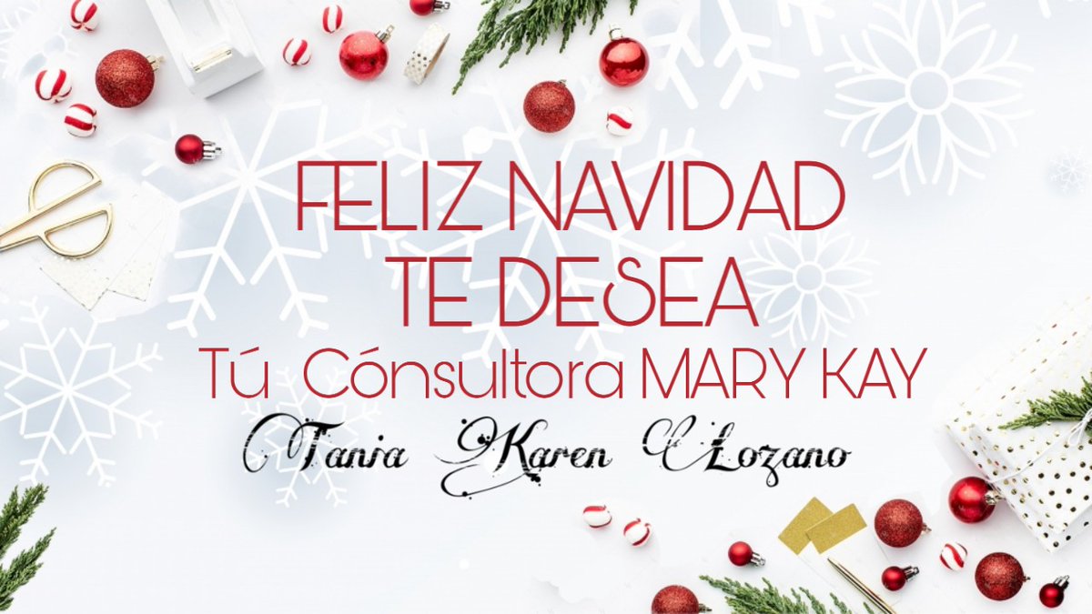 TKLA27's tweet photo. ✨🎄En estás fechas Deseo para ti que tengas unos recuerdos maravillosos llenos de amor y oportunidades a montón para lucir tu Maquillaje y te veas más Hermosa y sobre todo contenta, con cariño y agradecimiento por tu preferencia, te deseo Felices Fiestas 🎄✨
#FelizNavidad https://t.co/qoTae2Pd8b