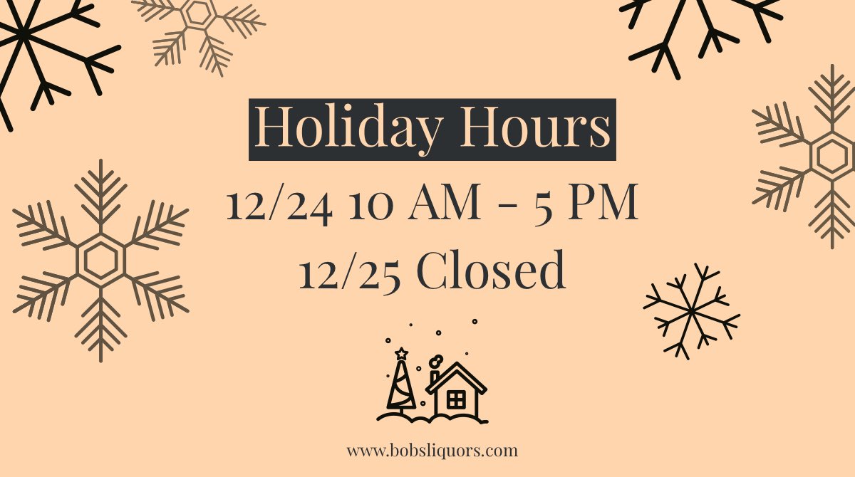 BobsLiquors's tweet photo. We at Bobs’ wish you all a very spirited Christmas! #cheers #holidayseason #getblitzen #shoplocal https://t.co/X4NbmRdbhP