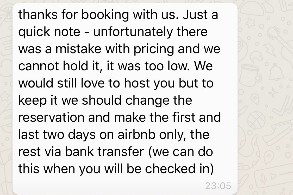 monk_lsid's tweet image. #AirBnB #Horror: recently booked an AirBnB in the UK. Dodgy hosts asked me for extra payment through bank transfer. When reported to AirBnB with proper evidence, instead of refunding the payment, they suggested I stayed back with the unsafe hosts. @Airbnb_uk @Airbnb @AirbnbHelp
