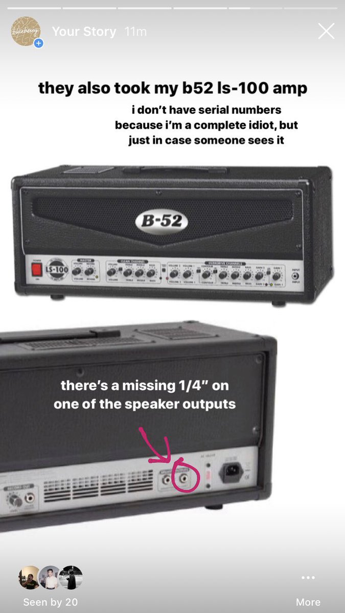 got my gear stolen from my car at Round 1 puente hills mall. if you see my guitar listed somewhere, please let me know. i’m not asking for any money, just a signal boost and a warning to other musicians.