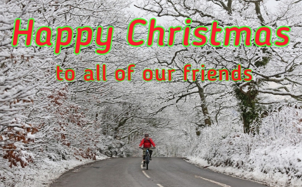 Happy Christmas to all of our friends, helpers &amp; riders. We hope you have a great day and look forward to seeing you all soon.
Andy, Mel &amp; the team.🎅
@bioracermanuk <a href="/BioracerUK/">Bioracer UK</a> @hargrovescycles <a href="/ChampSocks/">New Champ Socks</a> @Cycling_holiday <a href="/roadstarzinfo/">RoadStarz</a>