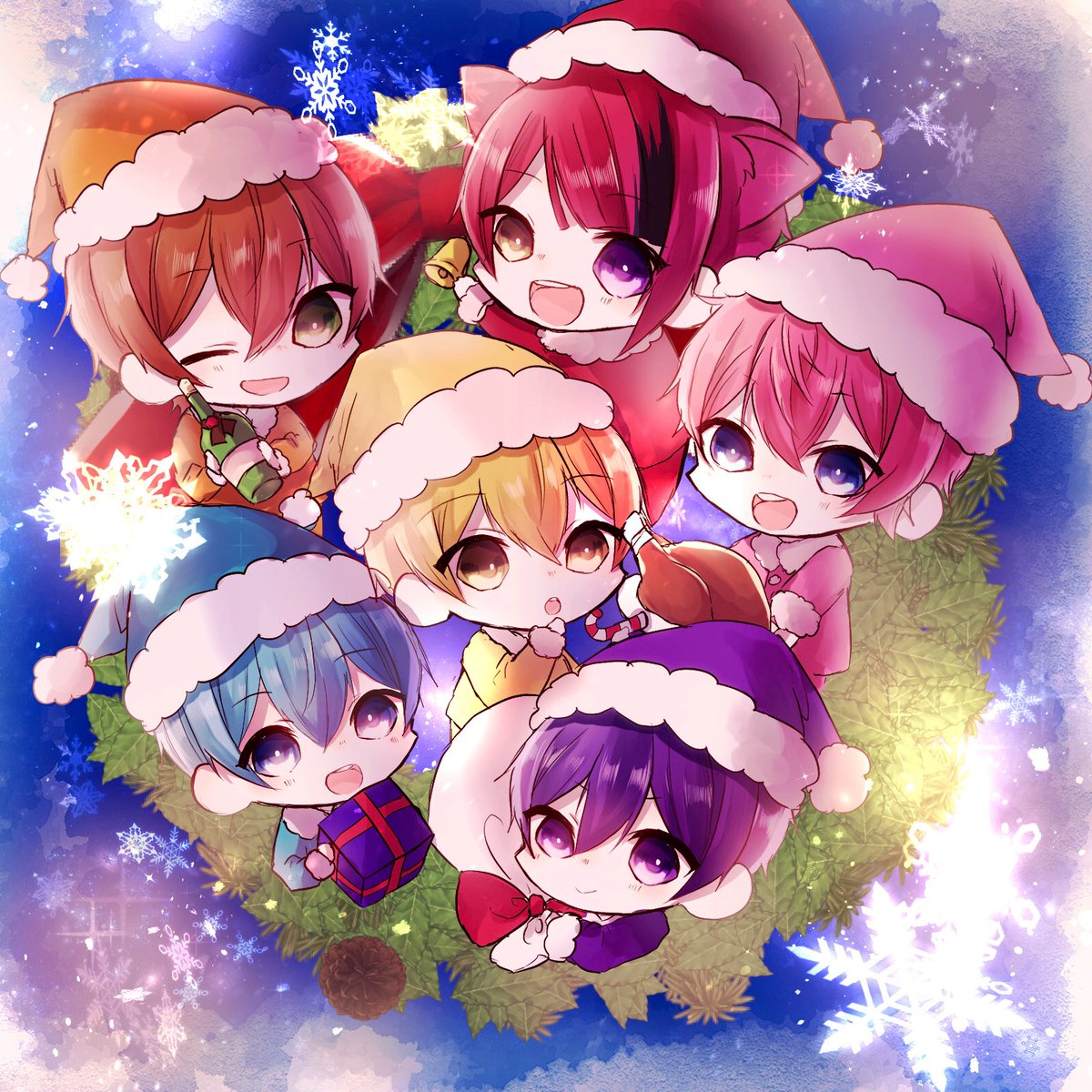 「#すとぷりギャラリー
メリークリスマス!???? 」|かざきり低浮のイラスト