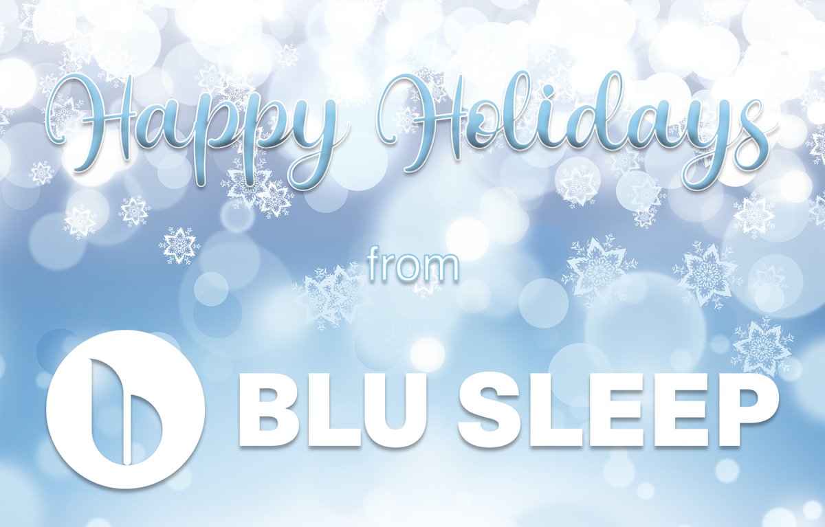 Happy Holidays from #BluSleep!