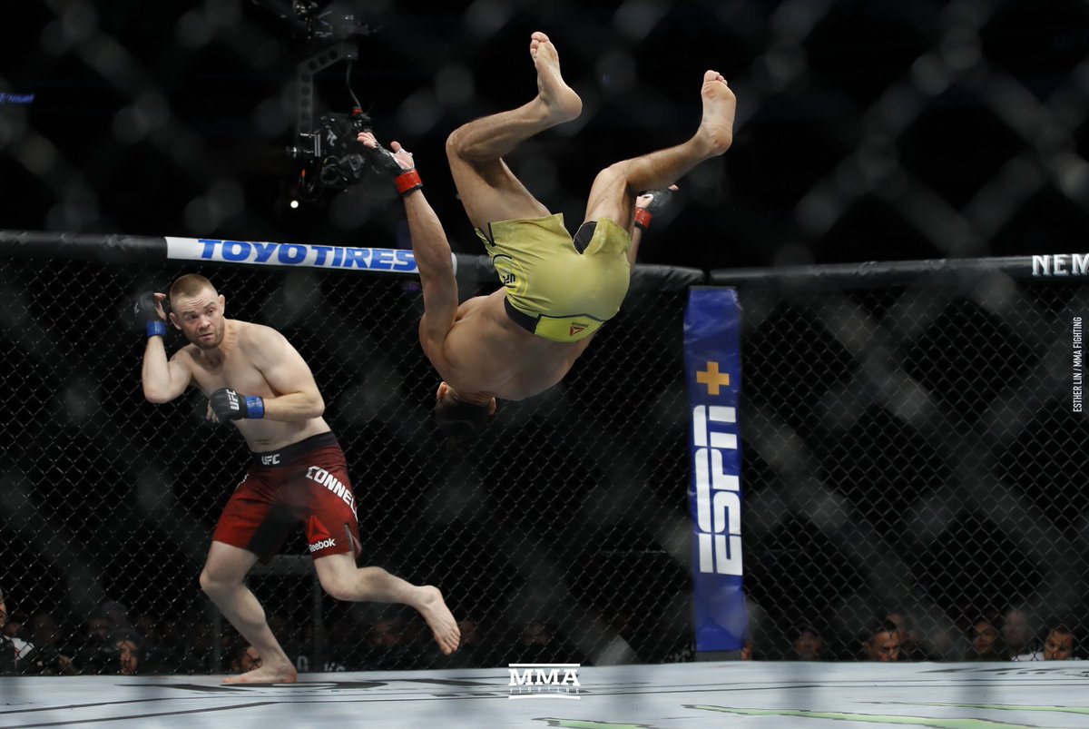 MMAFighting's tweet photo. Michel Pereira promises more somersaults and backflips against Diego Sanchez (@guicruzzz) https://t.co/tC9VsUSzJU https://t.co/tplSOHcgHt