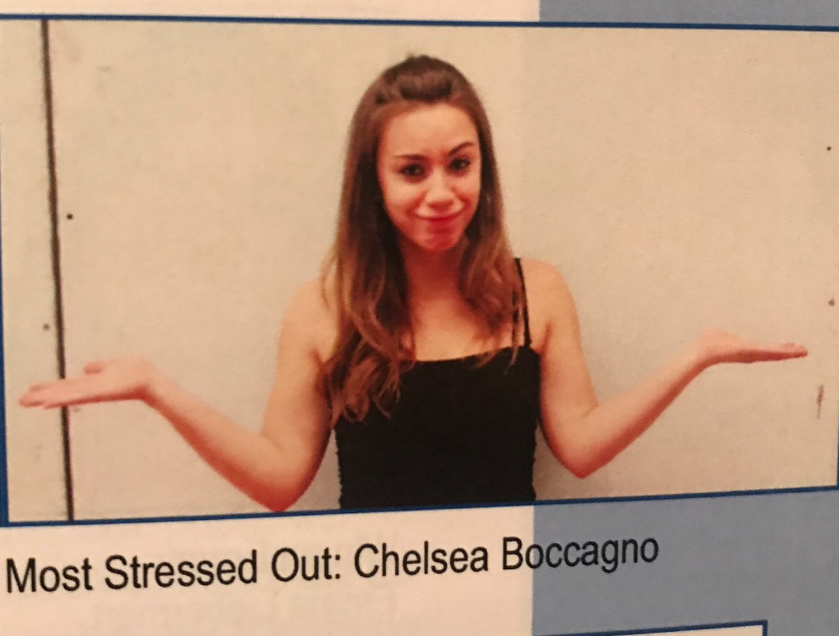 ChelseaBoccagno's tweet image. Being home for the holidays means looking through yearbooks. It still gets me that in high school the career goal I listed was clinical psychology. How boring! &amp;amp; lovely &amp;amp; meaningful :).
Not surprised, though, that I won both funniest &amp;amp; most stressed out ;) #spuriouscorrelation?