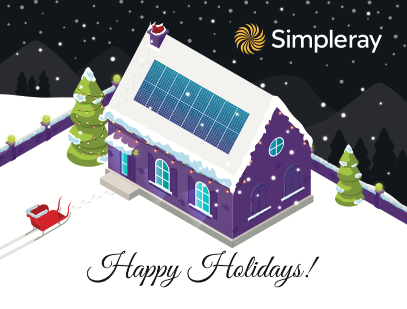 simpleraysolar's tweet photo. WiWishing you and yours a cheerful holiday season and a bright new year! https://t.co/DYQ86GhrlM
