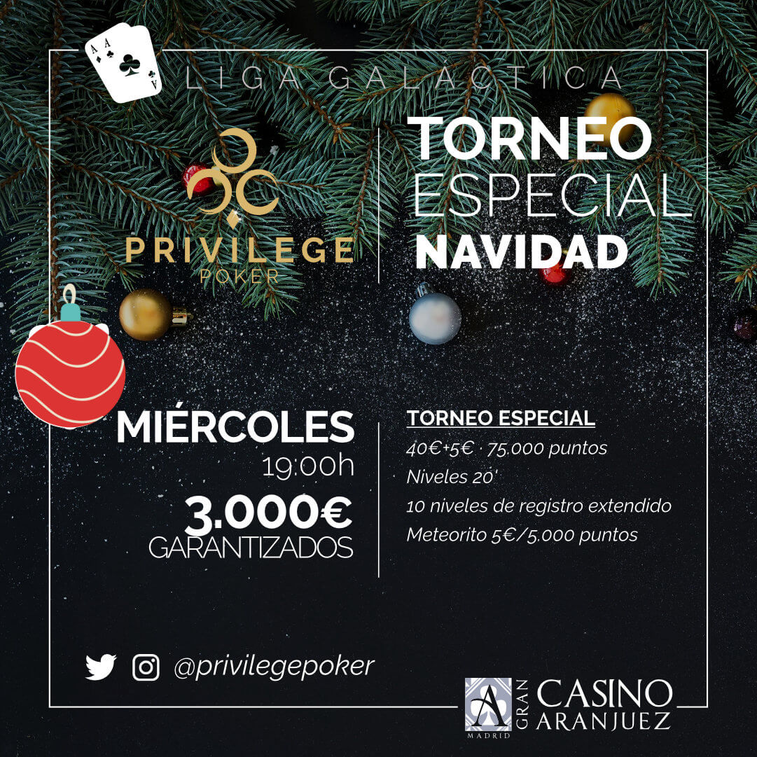 CasinoGVPoker's tweet photo. Y mañana un torneo muy especial en ambos casinos donde brindaremos todos con champagne 🥂
TORNEO ESPECIAL NAVIDAD 3K€ GTD
en @CasinoAranjuez
🎟 https://t.co/YM5pl8Fvpz
TORNEO MERCURIO 2K€ GTD
en @CasinoGranVia
🎟 https://t.co/l7WkJGlKoG
#InterestelarWeek https://t.co/DVHhMHmCN6
