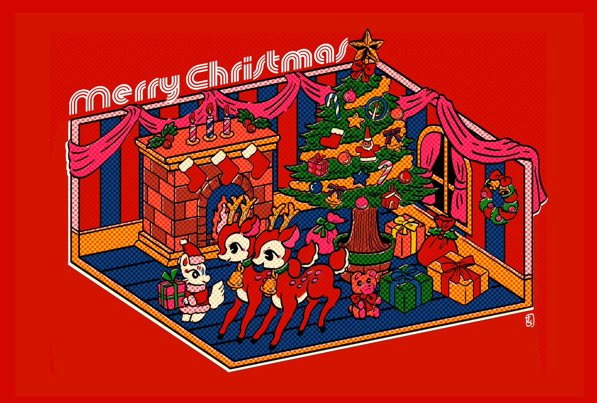 christmas tree christmas christmas ornaments gift gift box fireplace box  illustration images