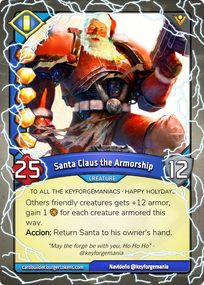 KeyforgeMania's tweet photo. Our best wishes to all, specially to the great #Keyforge community.
#KeyforgeMania #cardgames #ffgames #HappyChristmas https://t.co/cdIWswSIVc