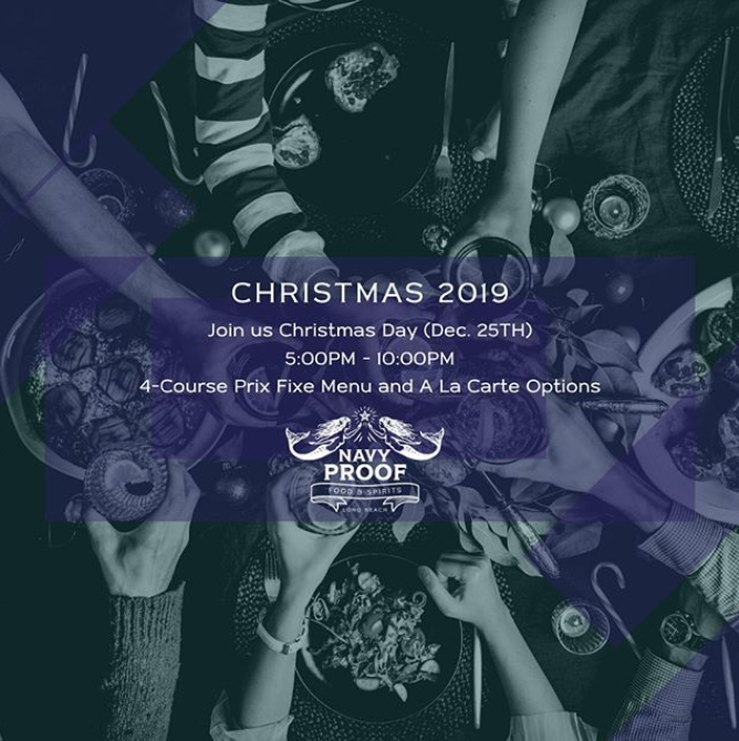 Join The <a href="/WestinLongBeach/">Westin Long Beach</a> on Christmas Day at their newest restaurant, Navy Proof, and enjoy a 4-course prix-fixe menu and a la carte menu options!  bit.ly/2SkLd5P