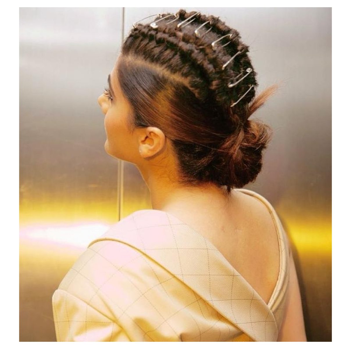 You never fail to surprise us with such artistic hairstyles💁🏻#amitthakur_hair

This top head braids adorned with the metal pins and then put into a messy bun is exceptional🙌 @strut247x
.
.
#hairstyles #uniquehairstyles #bunhairstyle #bunhairstyles #braids #braidstyles #strut24x7
