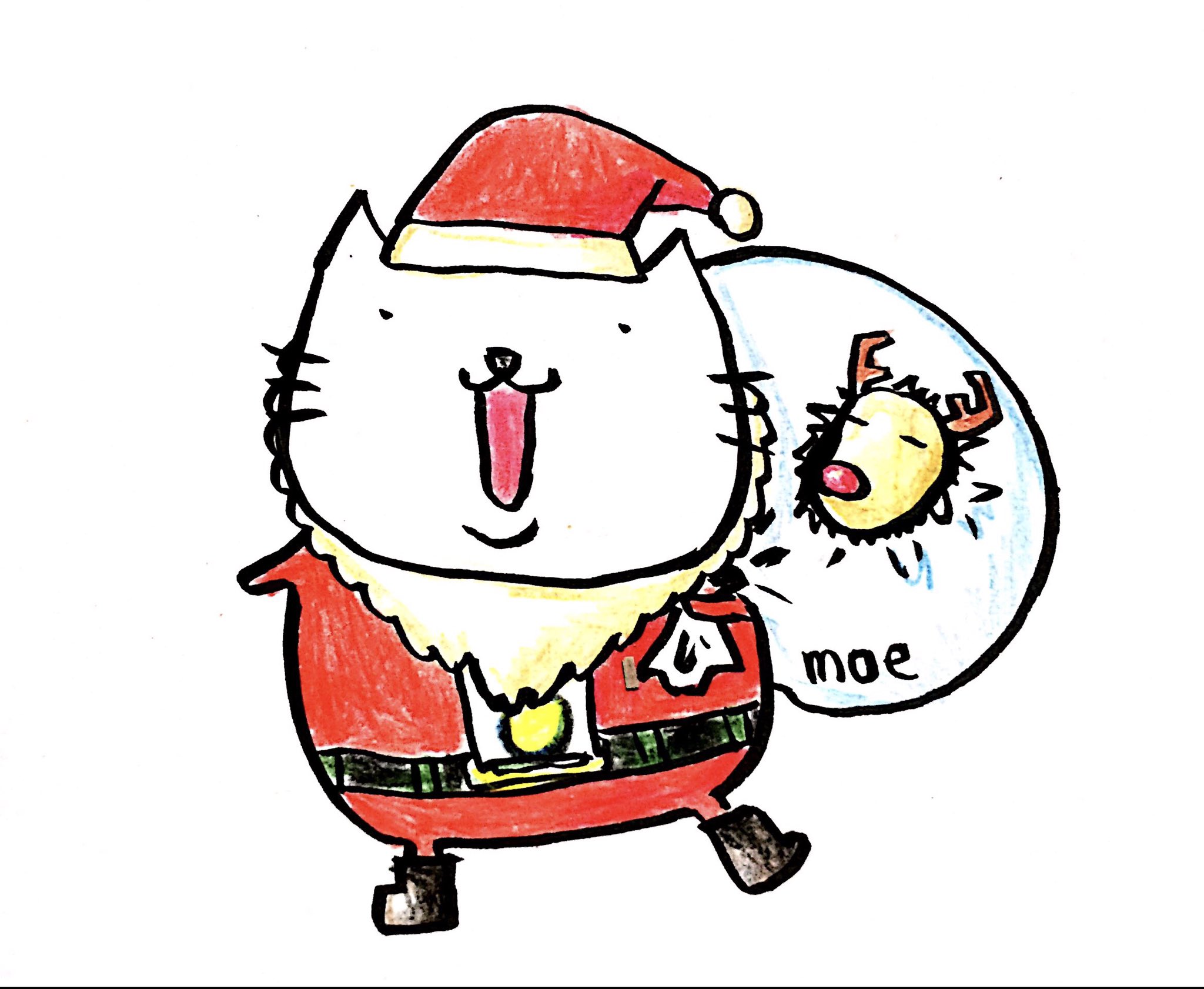 めたぼねこ Lineスタンプ販売中 めりぃくりぃすますにゃ メリークリスマス 12月25日 サンタ サンタクロース 猫イラスト 猫 猫好きな人と繋がりたい 猫好き イラスト イラスト好きな人と繋がりたい メタボ めたぼねこ T Co 2umkw93xht
