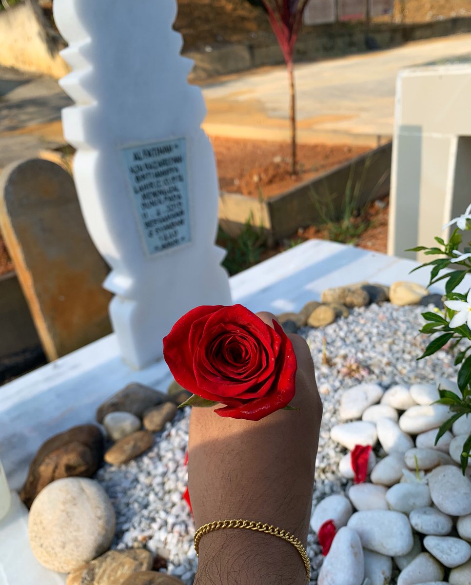 FykaSaid_'s tweet photo. Special flowers for you maa. I bought you roses today 😭🌹 Miss youuu 😢 Al-fatihah Mama sayang ♥️ https://t.co/r0I5DbIIsw