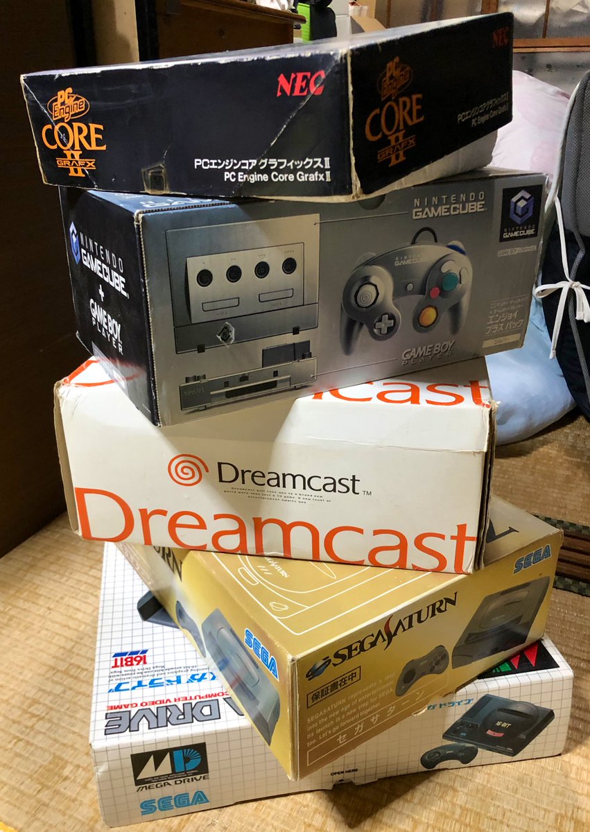 wmofficial's tweet photo. Retro games Christmas🎅🏻🎄☃️🎮
What is your favorite?
#メガドライブ #GENESIS
#セガサターン #SEGASATURN
#ドリームキャスト #Dreamcast
#ゲームキューブ #GameCube
#PCエンジンコアグラフィックス #PCEngineCoreGrafx https://t.co/SNmYv9gKoB