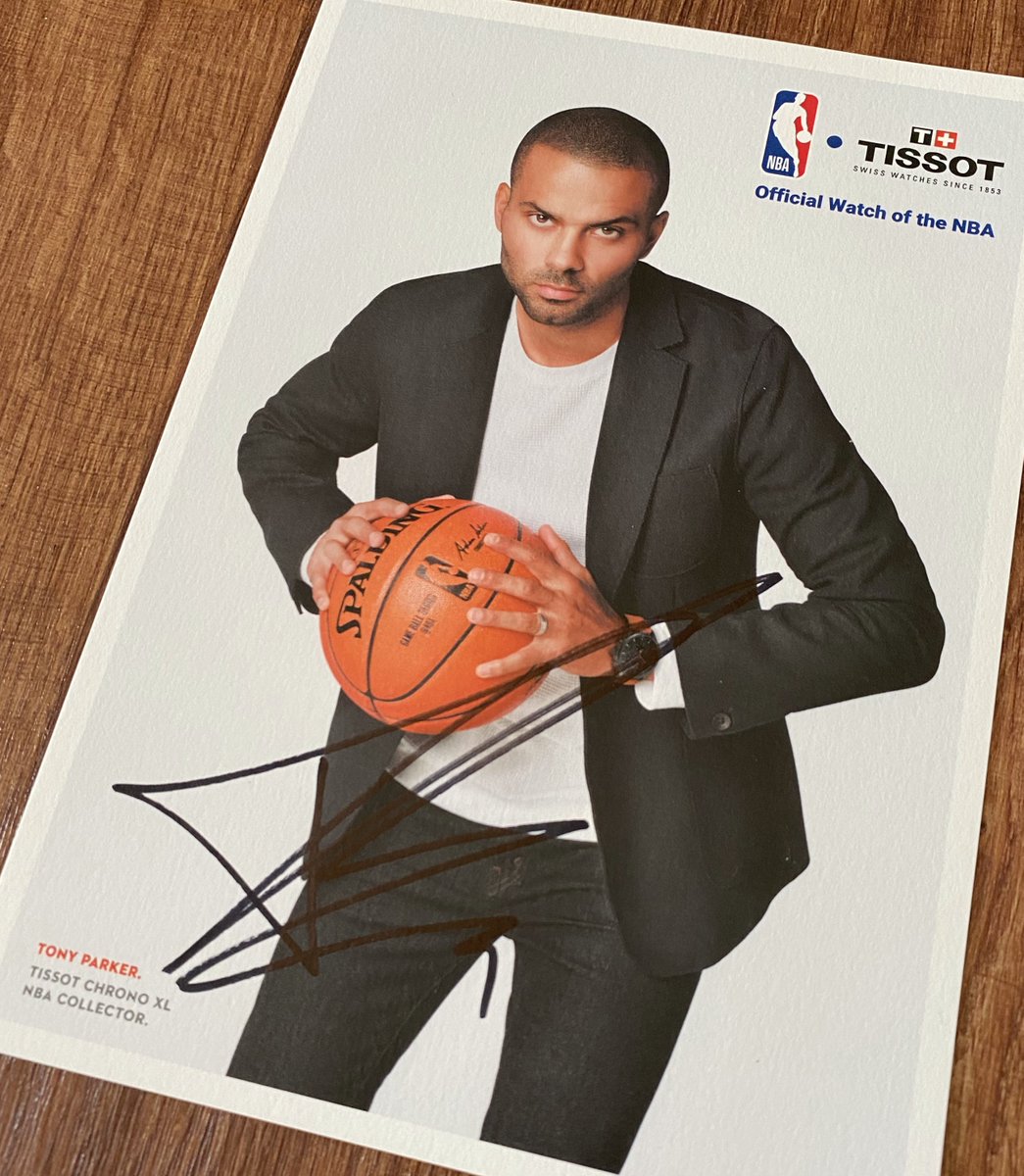 🎅Xmasプレゼント2🎄 トニー・パーカー直筆サイン入り @TISSOT 特製