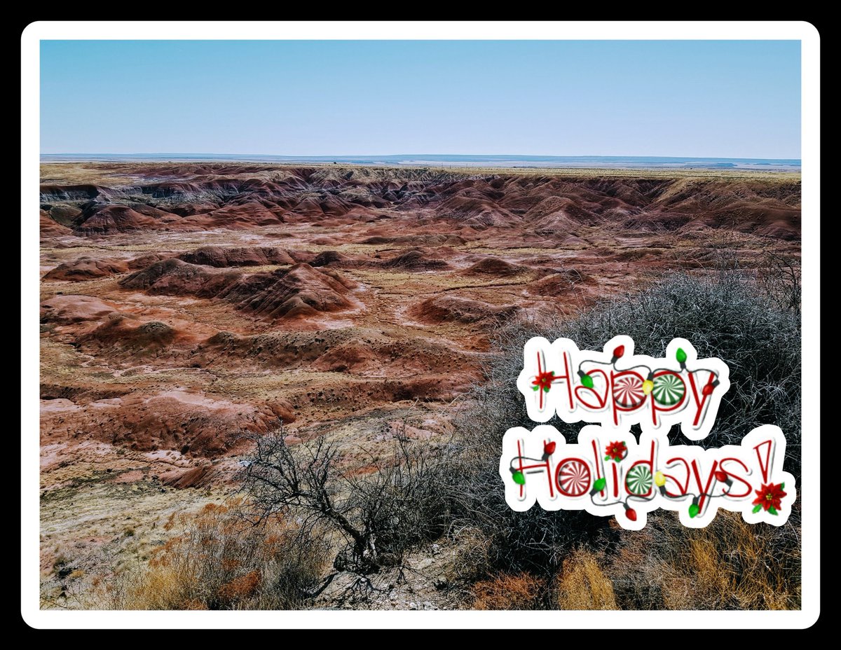 Happy Holidays from all of us at the Petrified Forest National Park!
