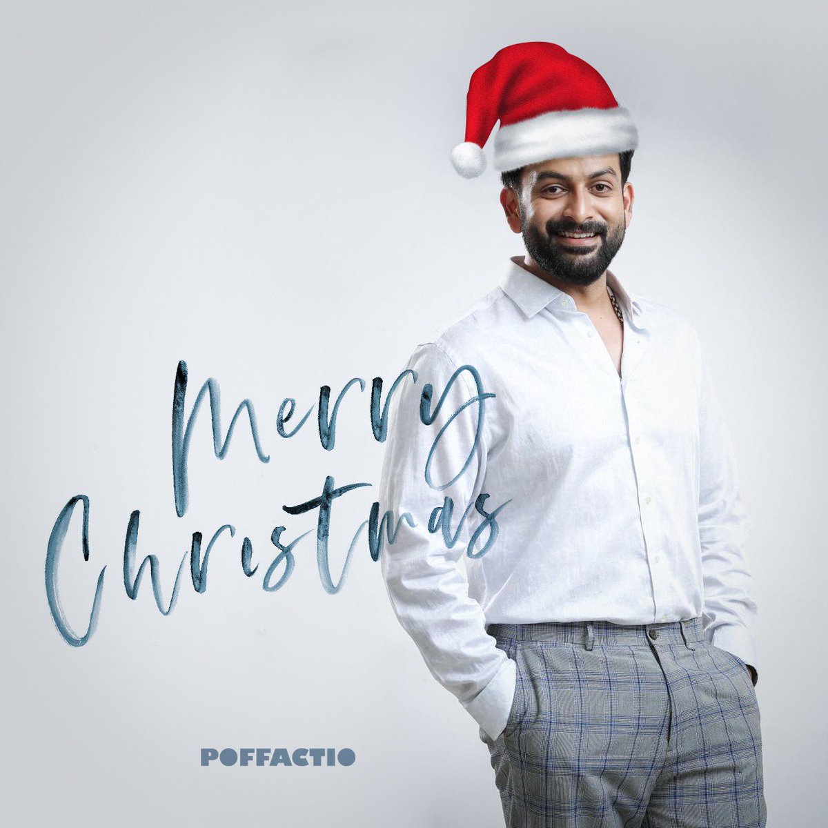 Poffactio's tweet photo. Merry Christmas 🎅🏼🎄✨💫🎁😉 
 
- Team #Poffactio 

@PrithviOfficial #HappyChristmas https://t.co/3cGMfShop3
