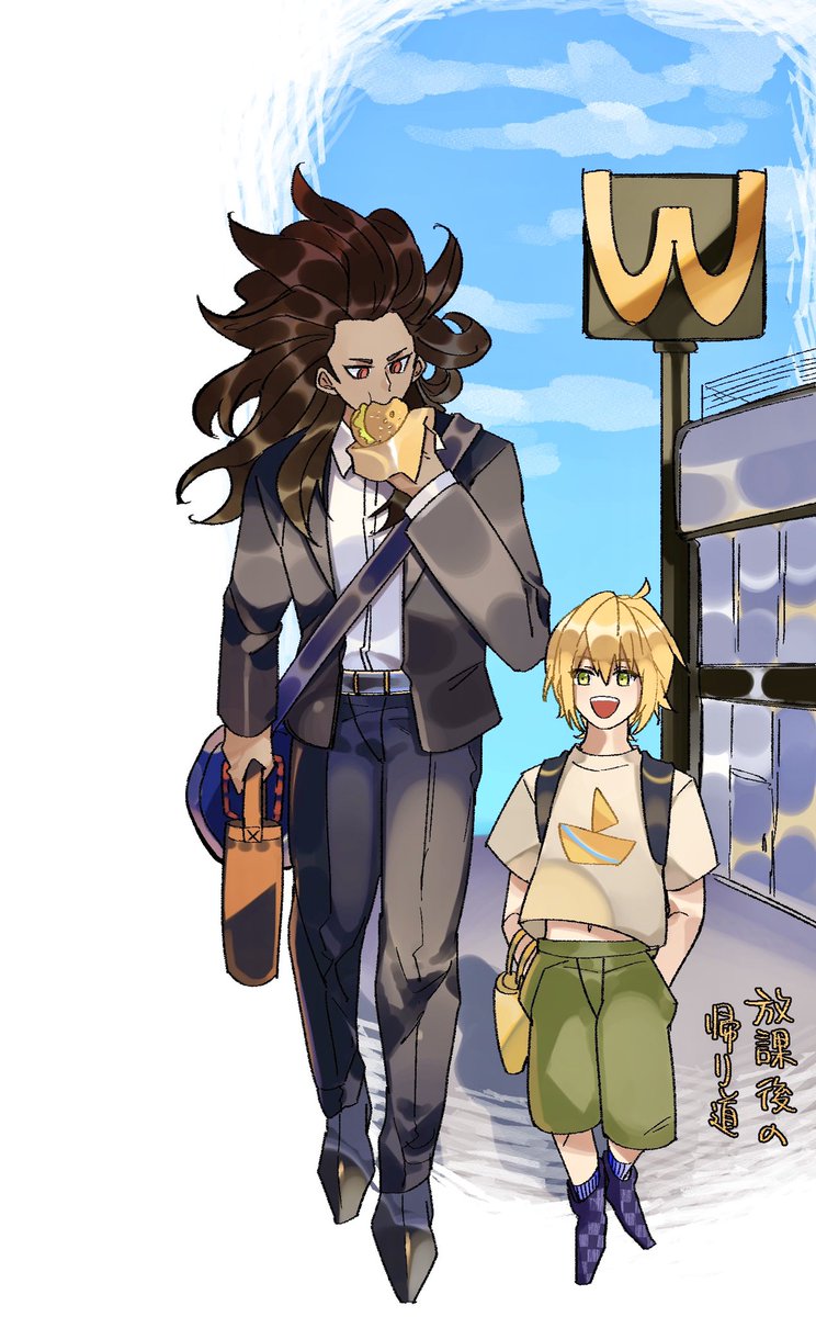 Fgo 学生時代のイアソンとヘラクレス そして保健室の医者さん ひさぎのイラスト