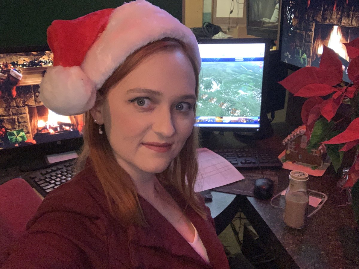Wx_Goddess's tweet photo. Happy Christmas Eve and Merry Christmas from the #KLST Weather Center. Busy tracking Santa all day 🎅 ❄️ Do not forget to lay out some cookies and milk for him tonight 😃 Shout out to all the meteorologists and reporters working over the holidays. #merrychristmas #meteorologist https://t.co/WQf7mEqbJj