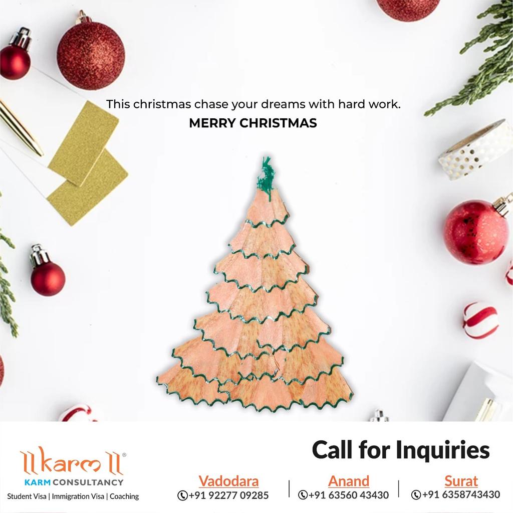 KarmConsultancy's tweet photo. Wish you a merry Christmas and bright days for all the year through. 
#karmconsultancy #Vadodara #Surat #Anand 
#studentvisa #PR #immigration #visitorvisa #IELTScoaching 
https://t.co/WKaBxzX0Fn https://t.co/xBFEvRcvzV