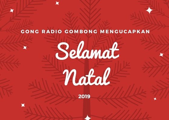 GongRadioFM's tweet photo. Keluarga besar Gong Radio Gombong mengucapkan, Selamat Natal untuk anda yang merayakan 🙏 https://t.co/6SM8BRADBm